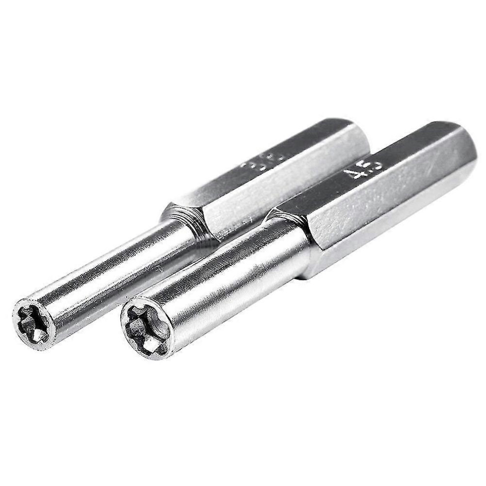 (As Show, One Size) 2Pcs 3.8Mm 4.5Mm Security Screwdriver Hexagon Bit Gamebit For Nintendo Nes N64 Jikaix 5063595977459