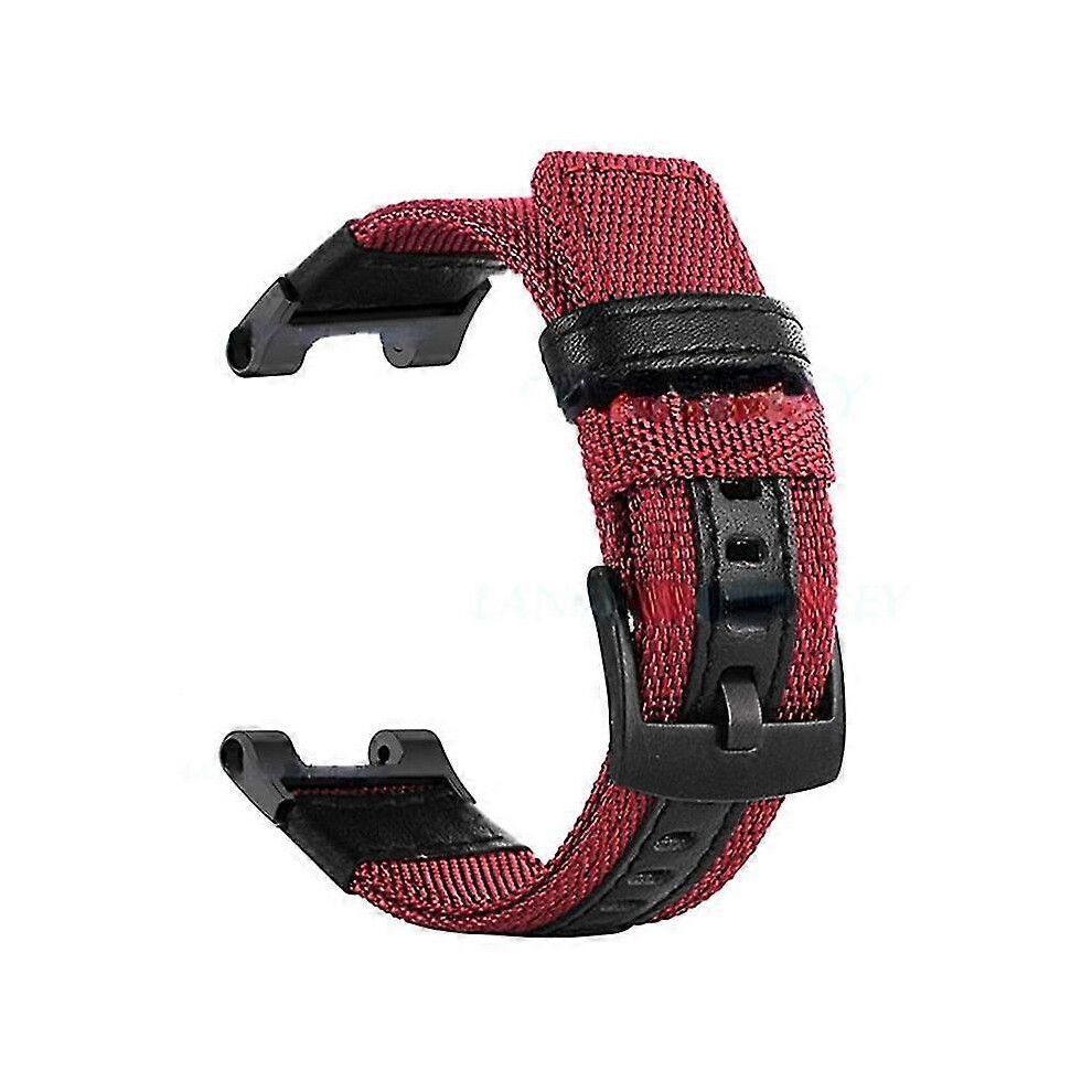 (, One Size) For Huami Amazfit T-Rex/T-Rex Pro/Ares Watch Strap With Buckle Nylon+Watch Band 22Mm Watchband Red 5063595905308