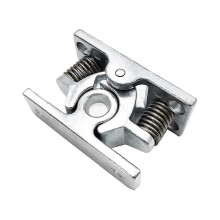 (As show, One size) 1pcs Spring Loaded Door Easy Lock Stop Catch Release Clamp Double Roller Catch (mp-3)