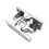 (As show, One size) 1pcs Spring Loaded Door Easy Lock Stop Catch Release Clamp Double Roller Catch (mp-3) 1