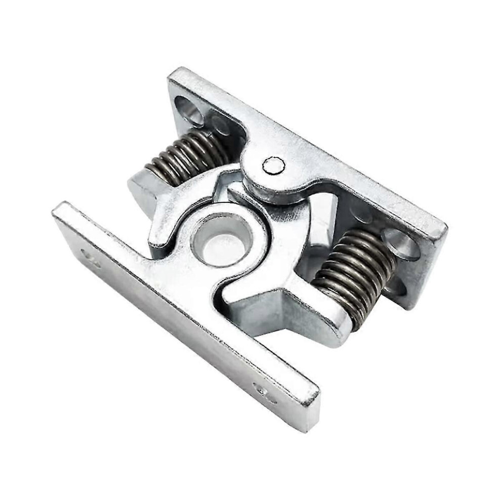 (As Show, One Size) 1Pcs Spring Loaded Door Easy Lock Stop Catch Release Clamp Double Roller Catch (Mp-3) 5063595979040