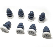 (As show, One size) 10 Pieces Shower Door Runners / Wheels / Pulleys / Guides 20 Mm