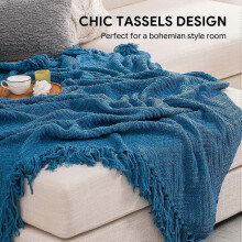 (80x60in 200x150cm, One size) Abstract Leaves Throw Blankets,All Season Lightweight Soft Warm Micro Fleece Blanket For LivingRoom-O317