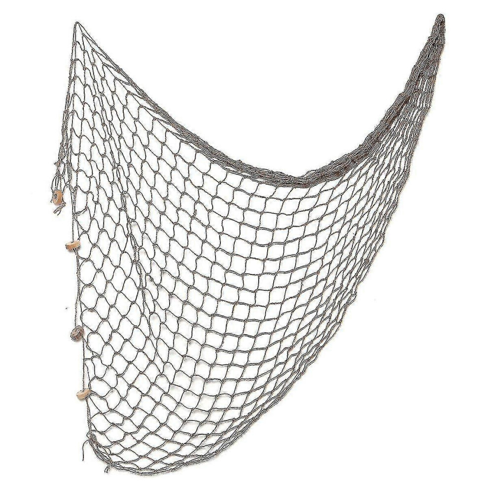 (As Show, One Size) 100*200Cm Mediterranean Style Decorative Fish Netting Marine Fishing Net Wall Decoration Photographing Background-Ah 5062994795503