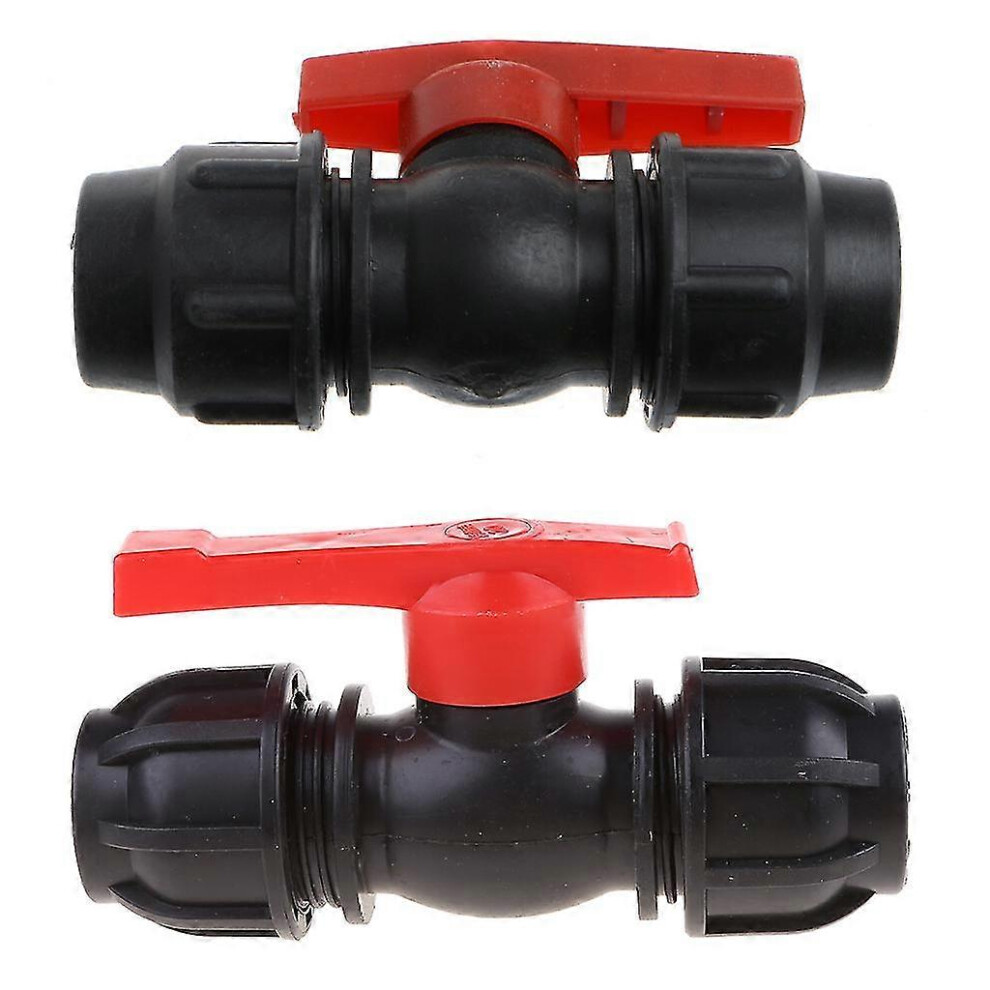 (20, One Size) 20Mm/25Mm/30Mm Water Pipe Quick For Valve Connector Pe Tube Ball Valves Accessor 5063595941443
