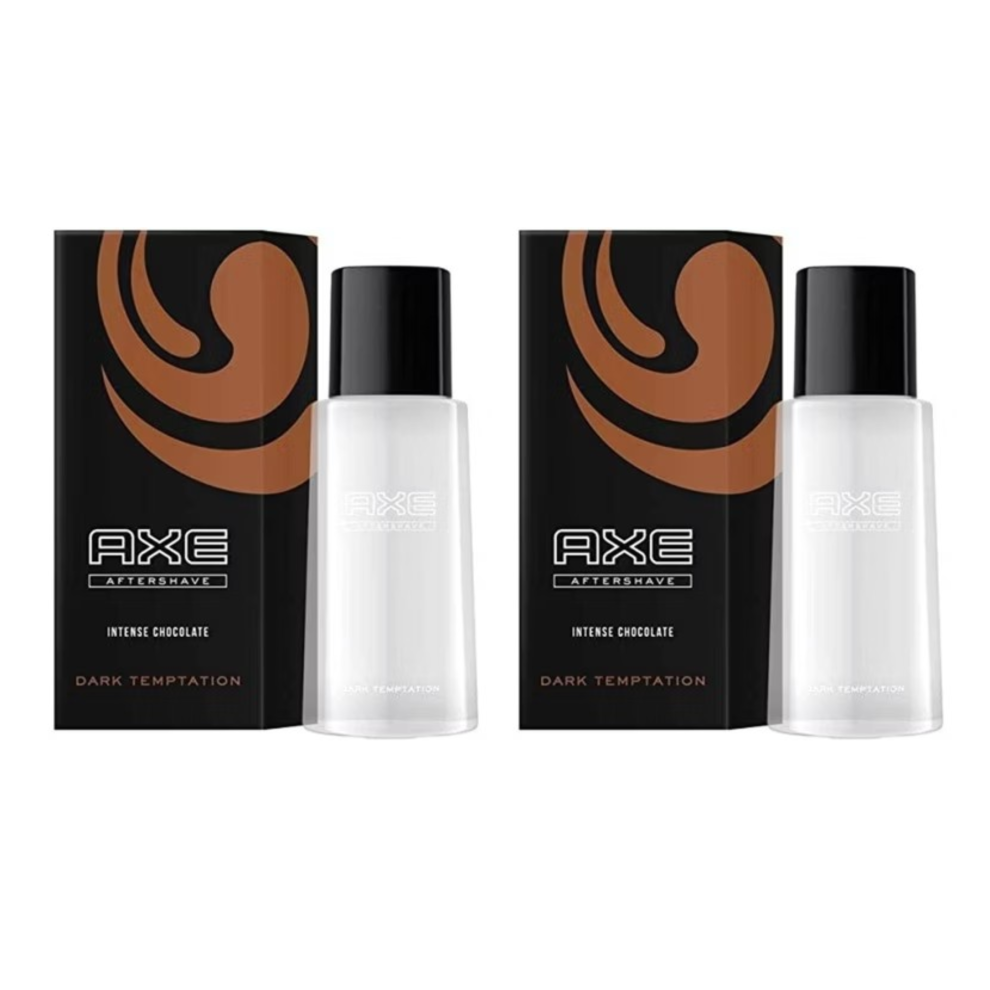 Axe Deo Dark Axe / Lynx Temptation Aftershave 100Ml X 2 Pack - Intense Chocolate