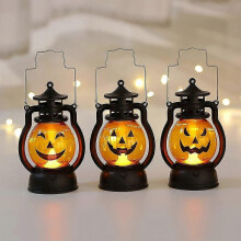 (As show, One size) Kids Led Lights Battery Operated Halloween Decor Pumpkin Lights Indoor Outdoor Ornaments(3pcs)