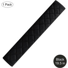 (As show, One size) Soft Car Seat Belt Cover, Seat Belt Pad Cover Protector for Truck SUV,black 19.5 Inch