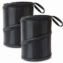 (As show, One size) Mini Vehicle Trash Can for Car, Waterproof Collapsible Pop Up Car Trash Bag Hanging