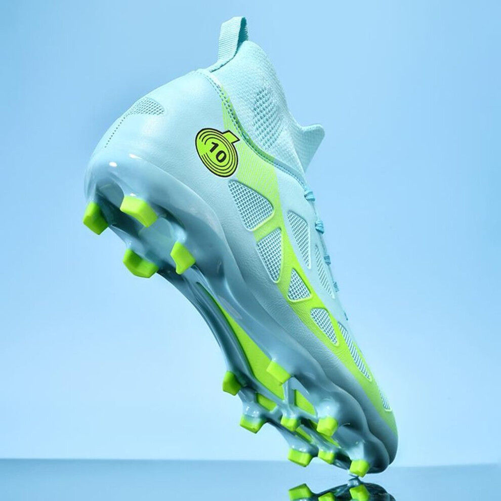 (cyan, 39) 35-46 Football Shoes Men&apos;s Long Nail Training Special Children and Adolescent Female Student Competition Sneakers Football Boots