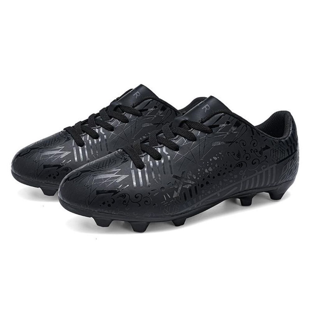 (cool black, 35) 33-45 Unisex Football Shoes Large Size Football Shoes Men&apos;s Training Special Children&apos;s Long Nail Ag Children&apos;s Competition Training Fo