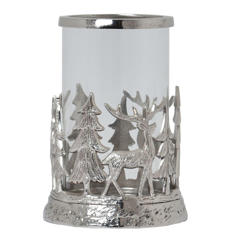 Hill Interiors Stag Hurricane Lantern