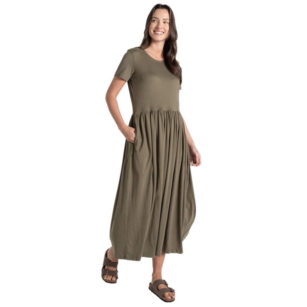 (8 UK, Wild Olive) Craghoppers Womens/Ladies Ember NosiBotanical Maxi Dress