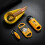 (black) Cigar cutter tool set cigarette cutter ceramic ashtray multifunctional cigarette accessories 4