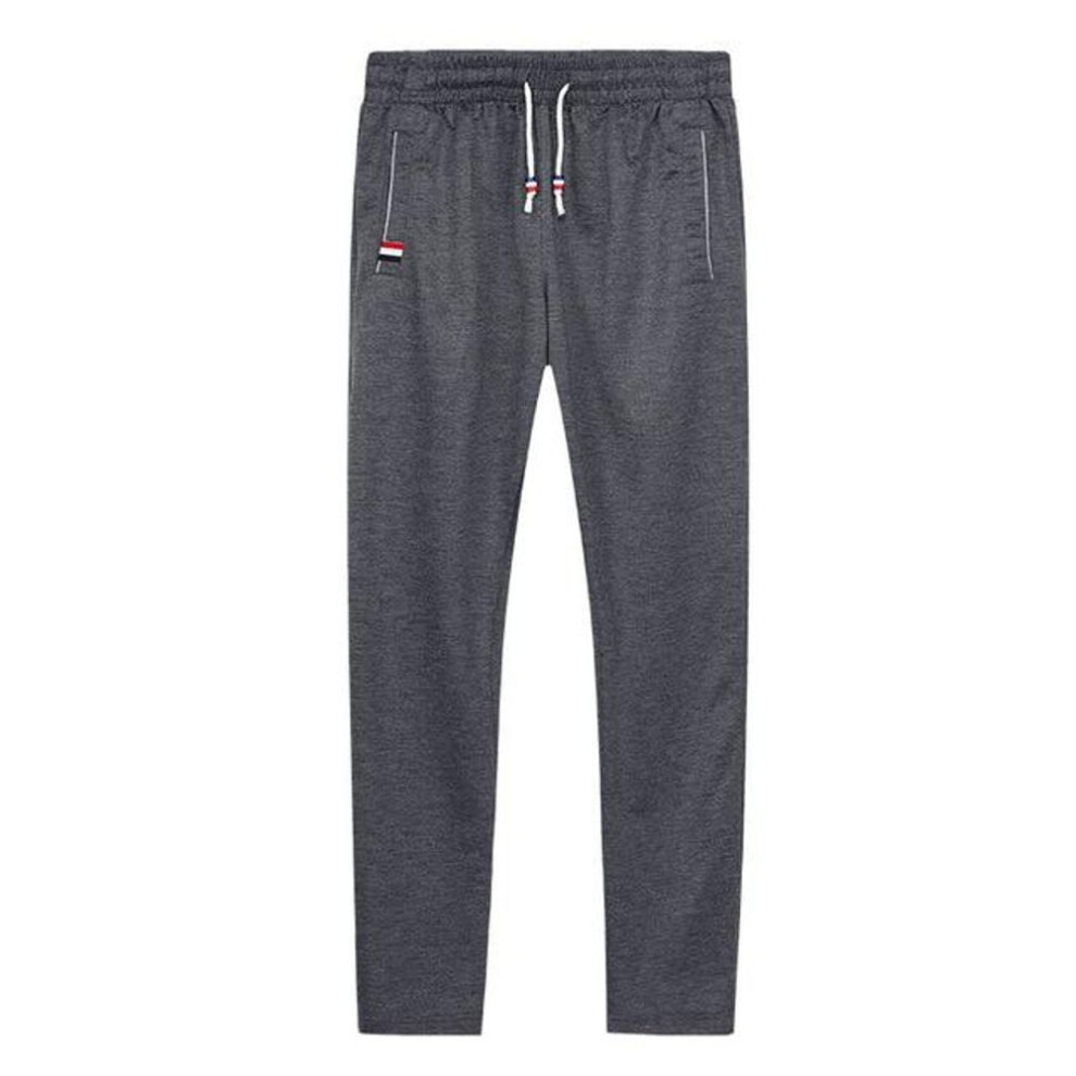 (dark grey, XL) Men&apos;s Casual Sweatpants Sweatpants Plus Size Men Joggers Track Pants Elastic Waist Sport Casual Trousers Baggy Fitness Gym Clothing Black Grey