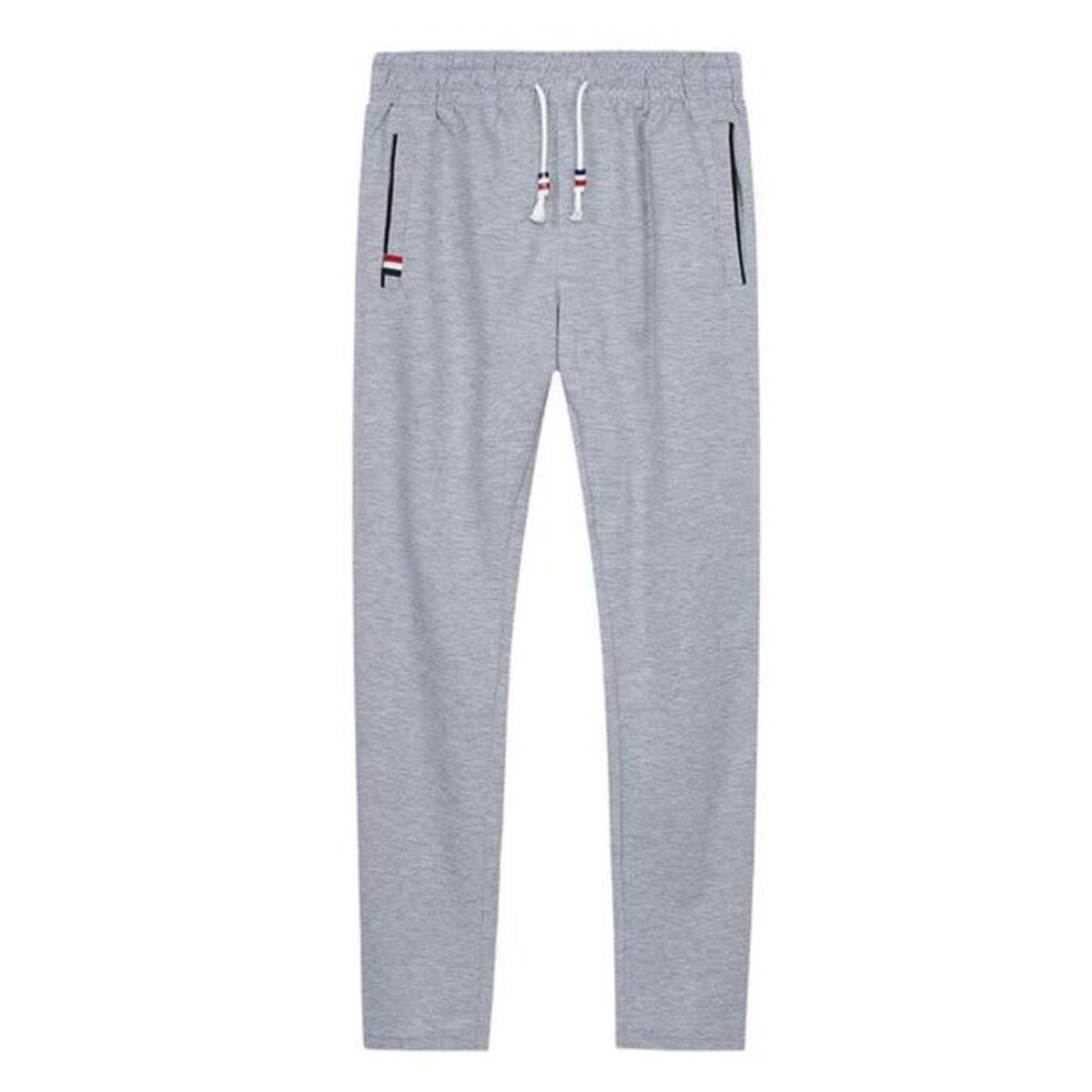 (gray, L) Men&apos;s Casual Sweatpants Sweatpants Plus Size Men Joggers Track Pants Elastic Waist Sport Casual Trousers Baggy Fitness Gym Clothing Black Grey