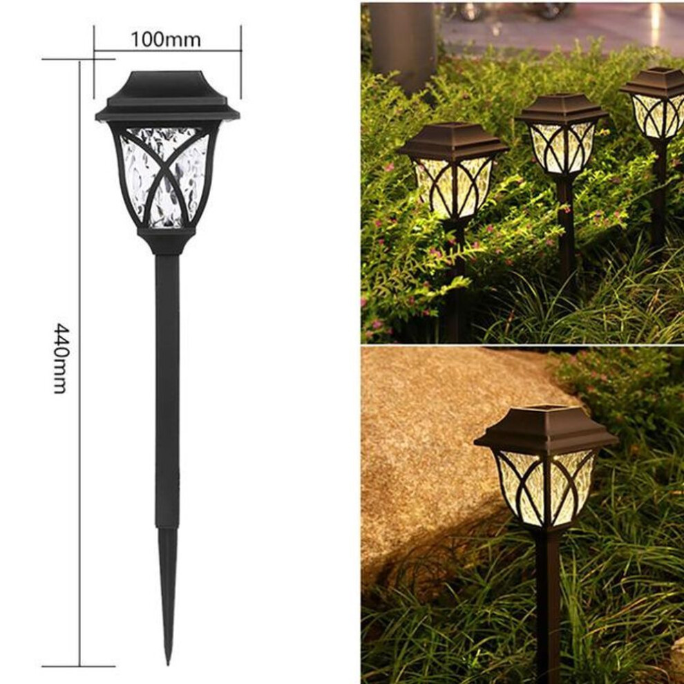 (warm white, 4 PCS) 1/2/4/6/8pcs Led Solar Lights For Garden Decoration Outdoor Waterproof LED Landscape Light Ground Solar Power Yard Lawn Lamp Pathway Lights