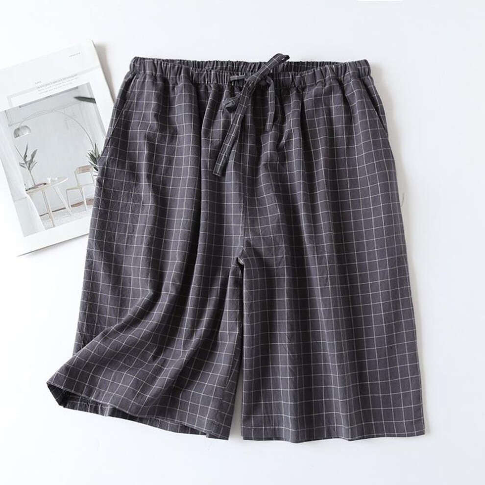 (XXXL, as the picture) Men&apos;s Pajama Bottoms Lounge Sleep Shorts Soft Comfortable Breathable Pajamas Shorts With Pockets Loose Drawstring Home Shorts Plus Size For Male