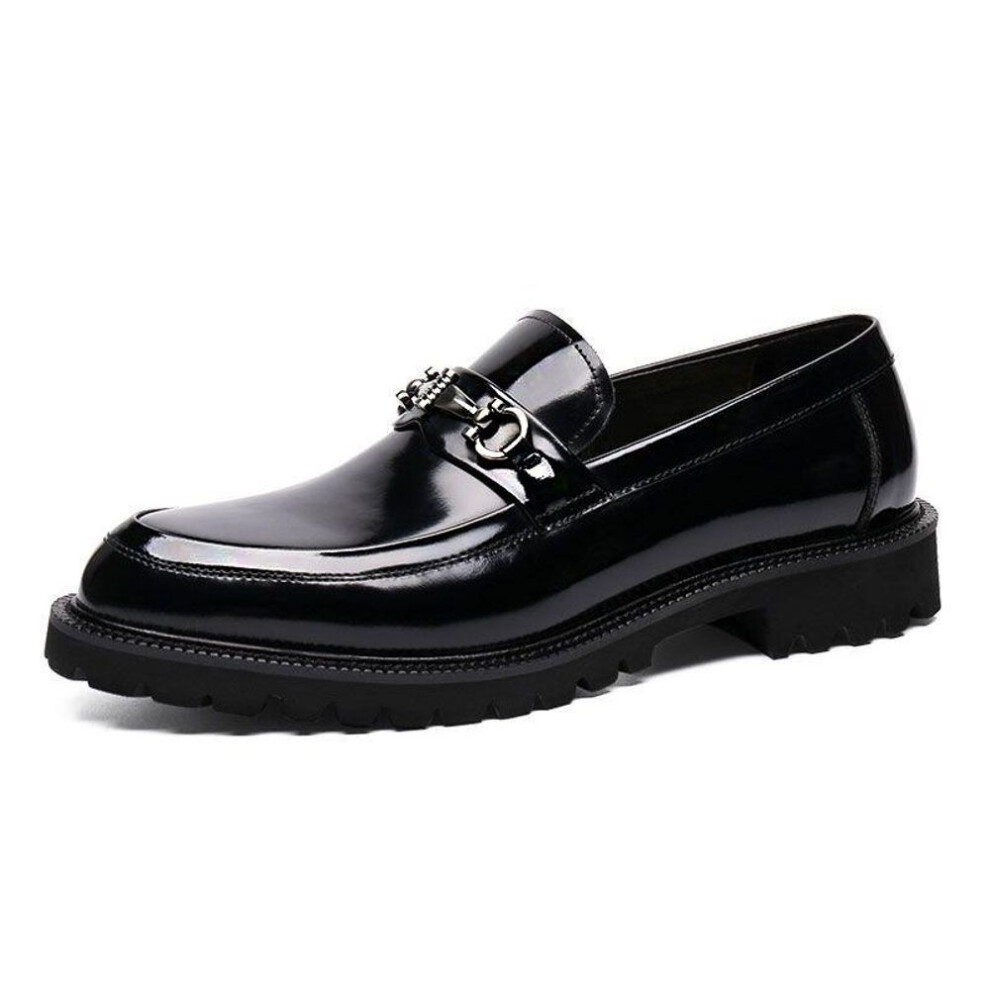 (as the picture, 44) Men&apos;s Dress Penny Loafers Business Retro Formal Pu Leather Loafer Shoes Round Toe Lightweight Casual Stylish Slip On Wedding Party Shoe For Men