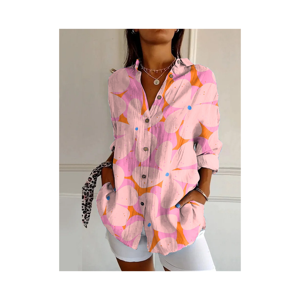 Maxpower (Yk1576, S) New Women's Shirt Summer European And American Trend Half-Sleeved Shirt Leopard Print 3D Shirt Fashion Beach Fg Shirt N