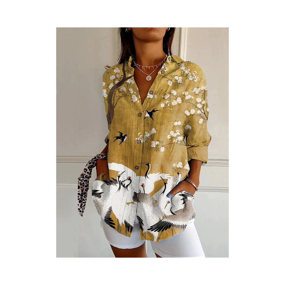 Maxpower (Yk1694-, S) New Women's Shirt Summer European And American Trend Half-Sleeved Shirt Leopard Print 3D Shirt Fashion Beach Fg Shirt N