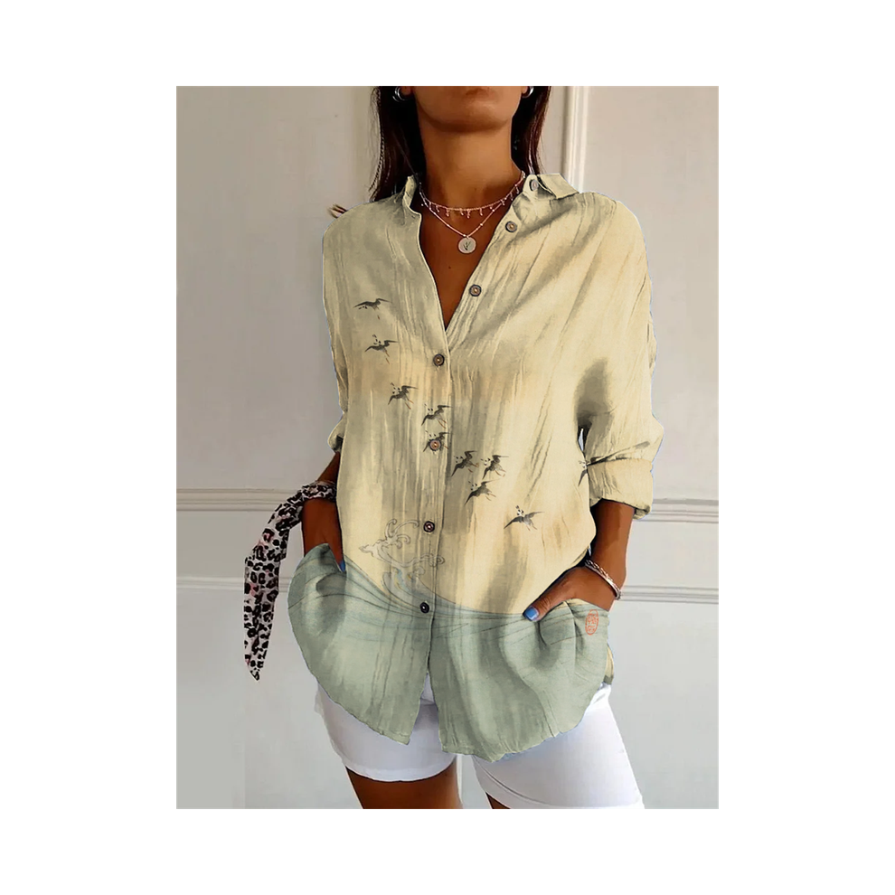 Maxpower (Yk1697, S) New Women's Shirt Summer European And American Trend Half-Sleeved Shirt Leopard Print 3D Shirt Fashion Beach Fg Shirt N