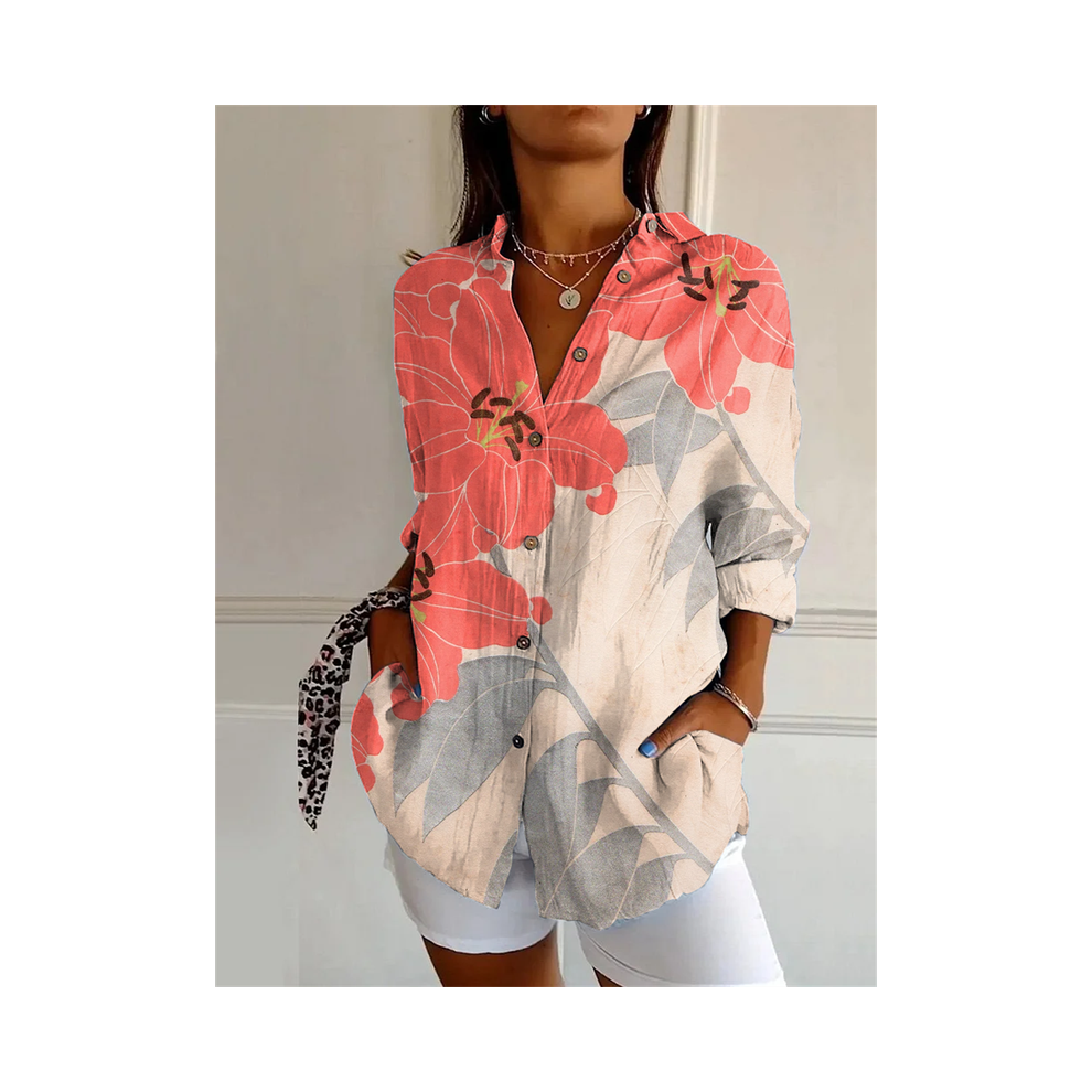 Maxpower (Yk1702, Xxxl) New Women's Shirt Summer European And American Trend Half-Sleeved Shirt Leopard Print 3D Shirt Fashion Beach Fg Shirt N