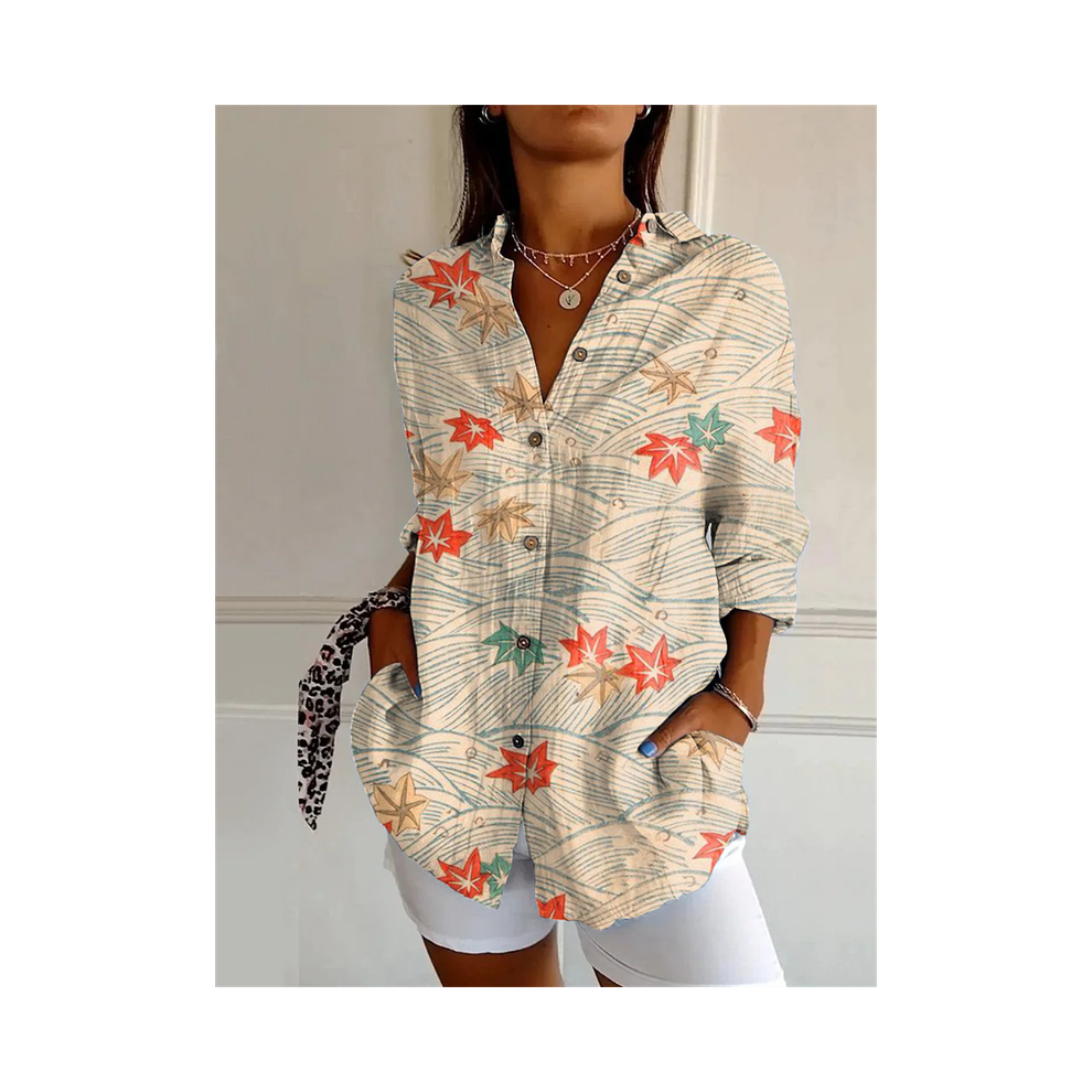 Maxpower (Yk1711, Xxxl) New Women's Shirt Summer European And American Trend Half-Sleeved Shirt Leopard Print 3D Shirt Fashion Beach Fg Shirt N