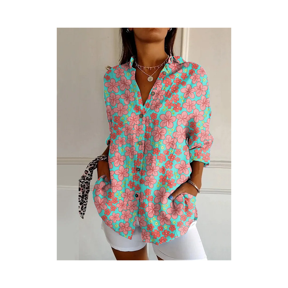 Maxpower (Yk1718, Xl) New Women's Shirt Summer European And American Trend Half-Sleeved Shirt Leopard Print 3D Shirt Fashion Beach Fg Shirt N