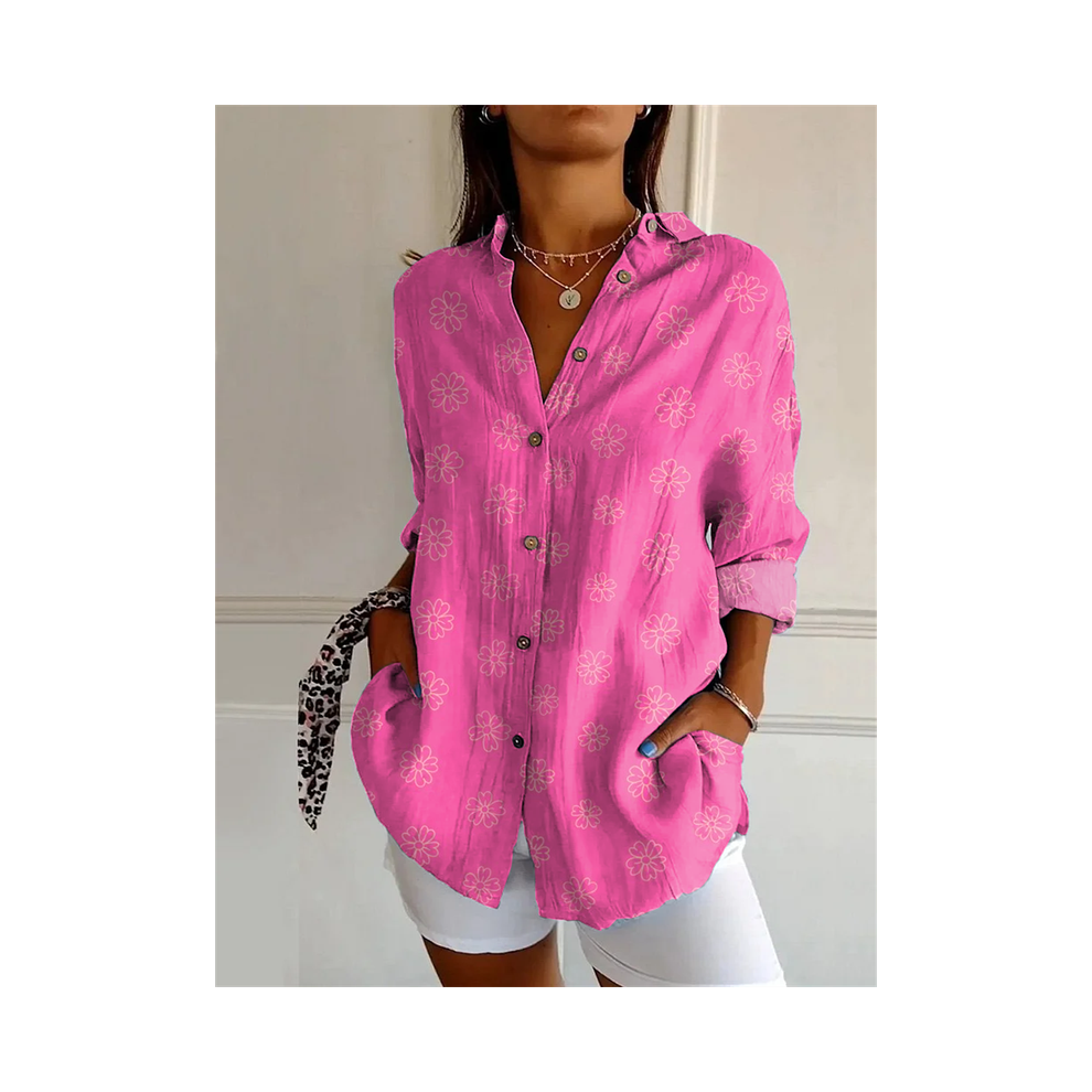 Maxpower (Yk1721-, L) New Women's Shirt Summer European And American Trend Half-Sleeved Shirt Leopard Print 3D Shirt Fashion Beach Fg Shirt N
