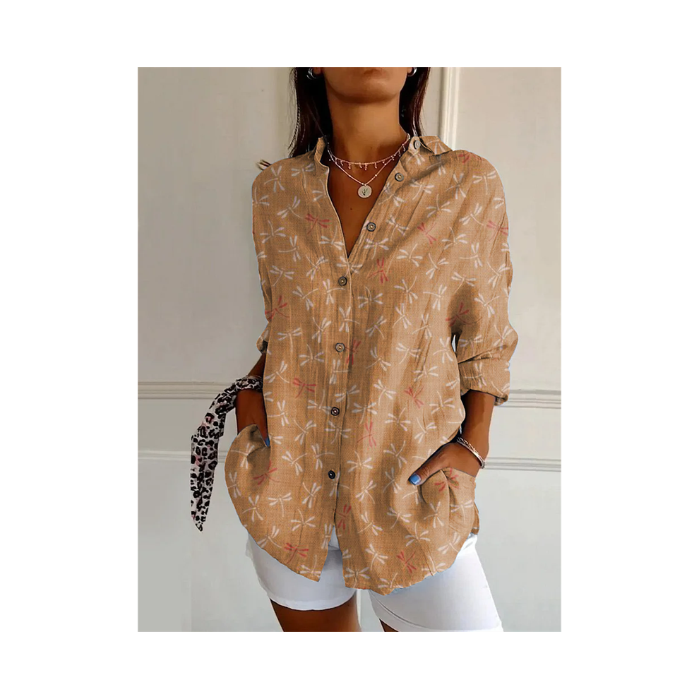 Maxpower (Yk1724-, L) New Women's Shirt Summer European And American Trend Half-Sleeved Shirt Leopard Print 3D Shirt Fashion Beach Fg Shirt N