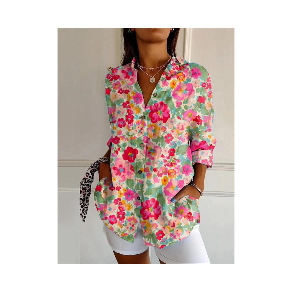 Maxpower (Yk1773, Xxxl) New Women's Shirt Summer European And American Trend Half-Sleeved Shirt Leopard Print 3D Shirt Fashion Beach Fg Shirt N