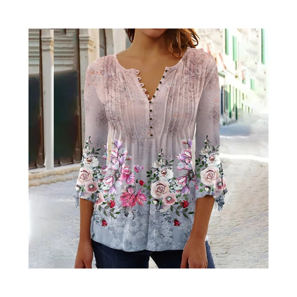 Maxpower (Fuchsia, Xxl) Temperament Women Shirt Casual Weekend Holiday Shirt Women Long Sleeves Loose Elegant Shirt Women Top