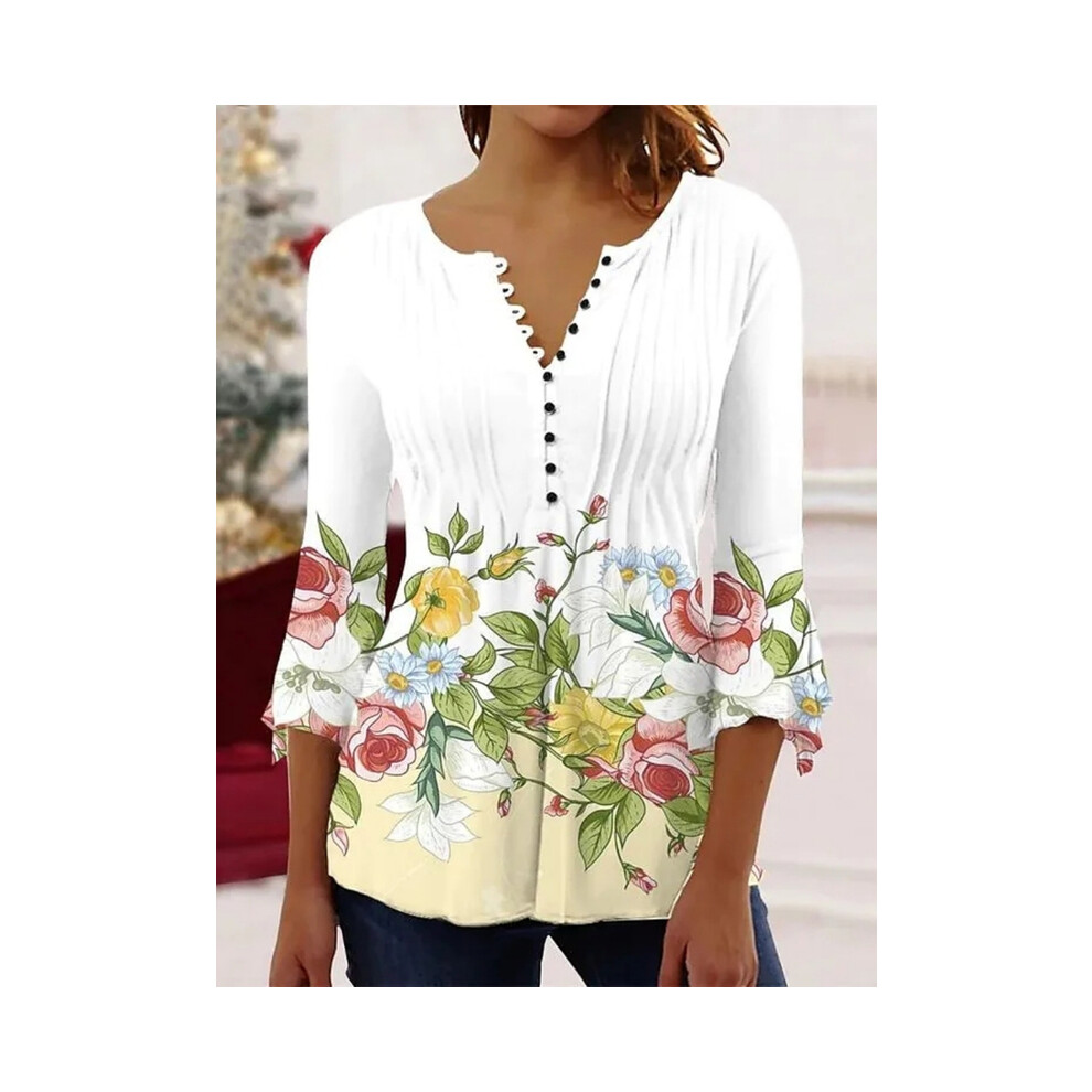 Maxpower (Gold, Xl) Temperament Women Shirt Casual Weekend Holiday Shirt Women Long Sleeves Loose Elegant Shirt Women Top