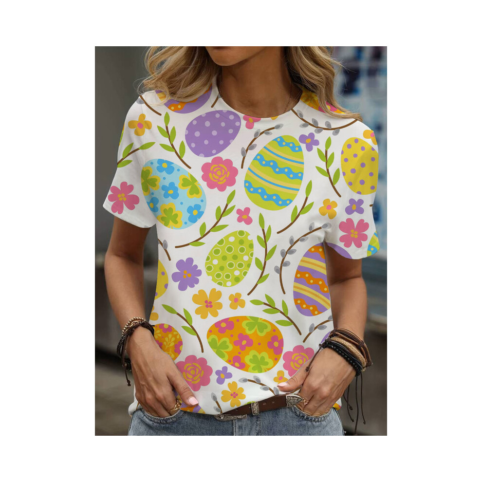 Maxpower (9011, L) Print Tees Casual Street Tops Camisetas Woman Clothing Summer Short Sleeve Women's T-Shirt Ropa De Mujer Ofertas Chic Not,Specified