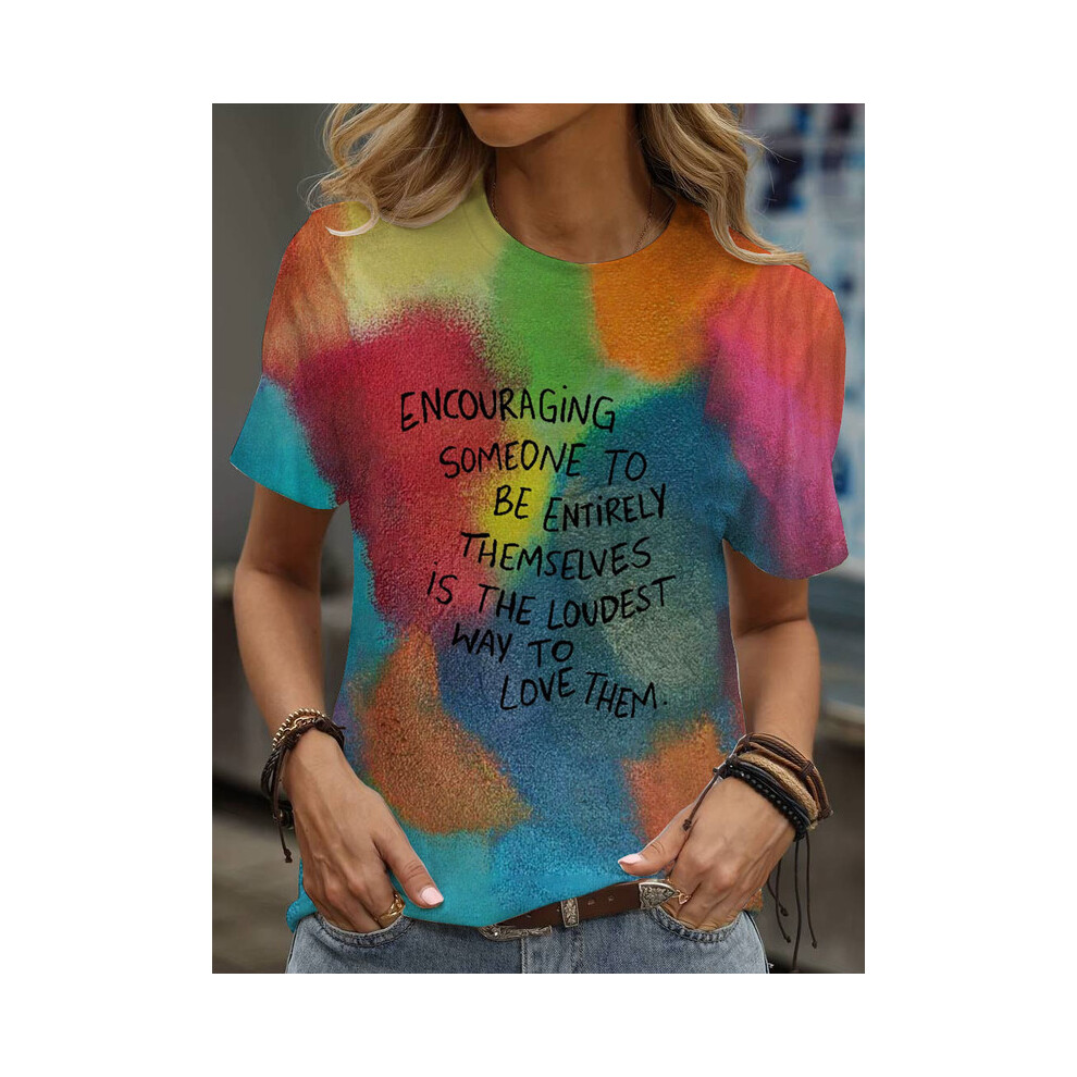 Maxpower (9025, S) Print Tees Casual Street Tops Camisetas Woman Clothing Summer Short Sleeve Women's T-Shirt Ropa De Mujer Ofertas Chic Not,Specified