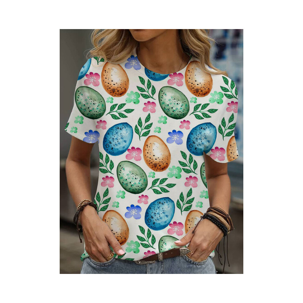 Maxpower (9029, L) Print Tees Casual Street Tops Camisetas Woman Clothing Summer Short Sleeve Women's T-Shirt Ropa De Mujer Ofertas Chic