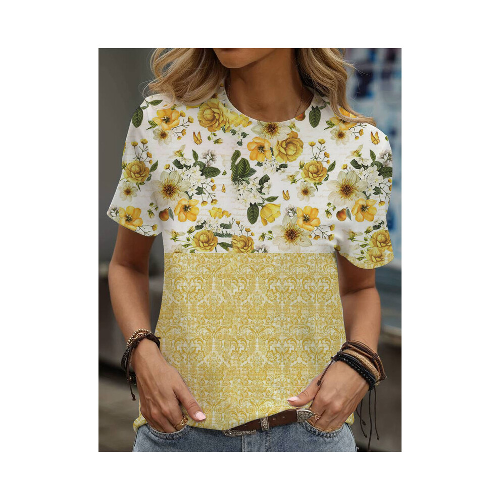 Maxpower (9030, S) Print Tees Casual Street Tops Camisetas Woman Clothing Summer Short Sleeve Women's T-Shirt Ropa De Mujer Ofertas Chic