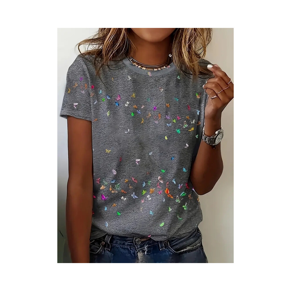 Maxpower (9089, Xl) Print Tees Casual Street Tops Camisetas Woman Clothing Summer Short Sleeve Women's T-Shirt Ropa De Mujer Ofertas Chic Not,Specified