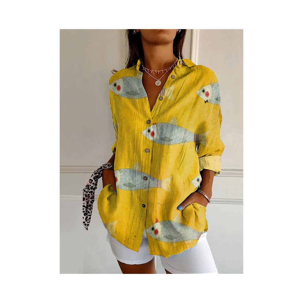 Maxpower (Yk1791, Xxxl) New Women's Long Shirt Summer European And American Trendy Half-Sleeved Shirt Tiger Pattern Printed 3D Shirt