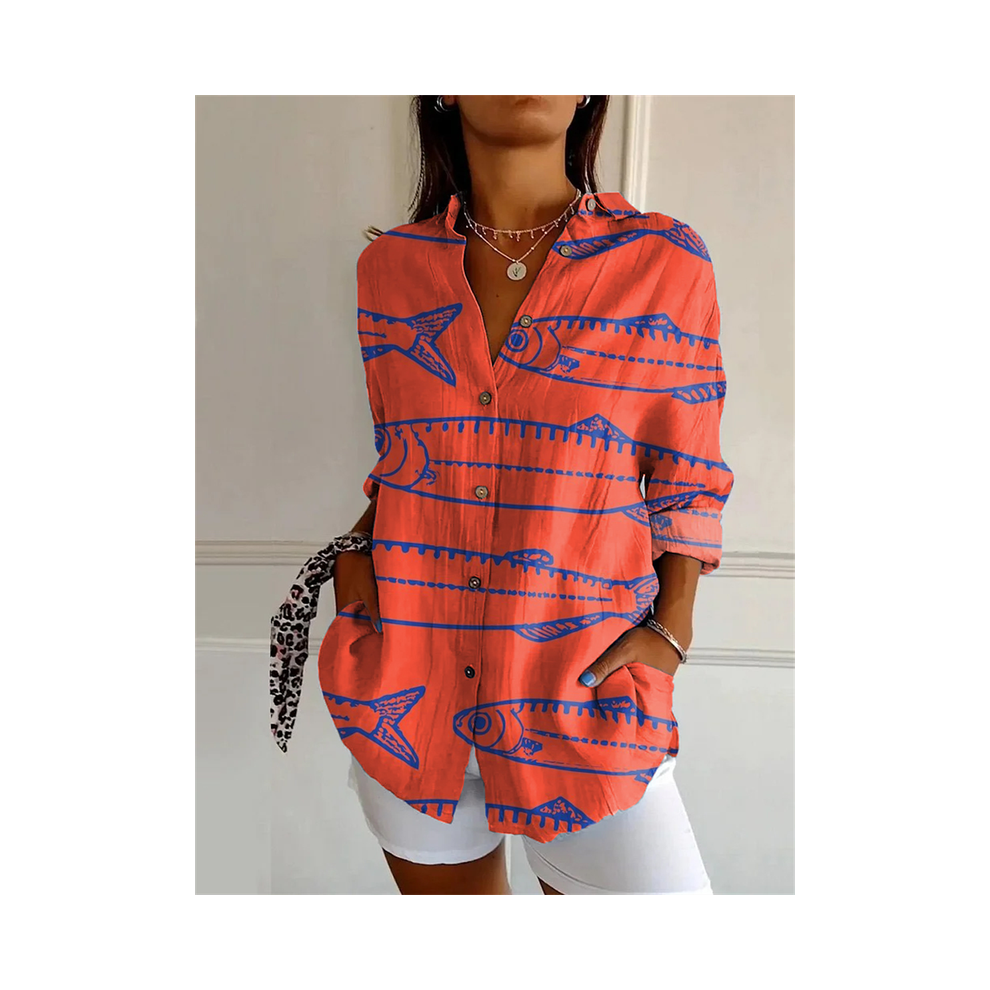 Maxpower (Yk1792, Xxxl) New Women's Long Shirt Summer European And American Trendy Half-Sleeved Shirt Tiger Pattern Printed 3D Shirt
