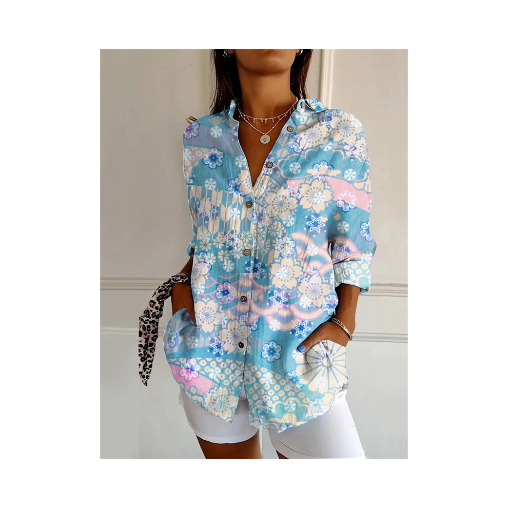 Maxpower (Yk2006, Xxxl) New Women's Long Shirt Summer European And American Trendy Half-Sleeved Shirt Tiger Pattern Printed 3D Shirt