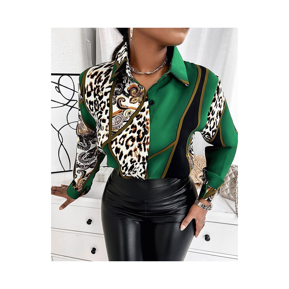 (3, M) Vintage Blouse Shirt Tops Elegant Long Sleeve Loose Womens Blouses Camisas De Mujer Spring Autumn Streetwear Women Clothes