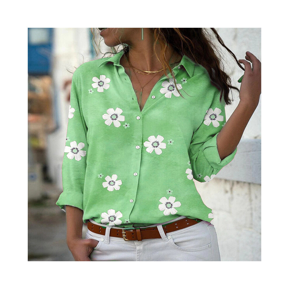 (wsx2837, XXXL) hot style ladies shirts fashionable women's Hawaiian shirts long sleeves outdoor holiday beach wear oversized size