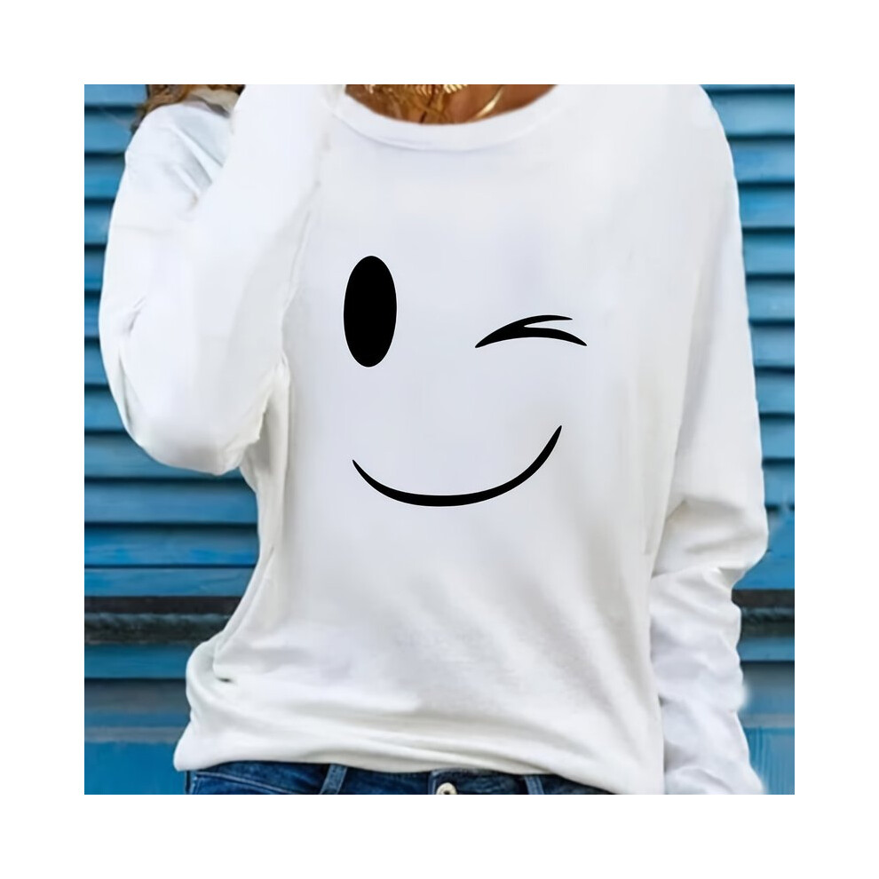 (ky933-bai, L) 100 cotton  Women's T-shirt Slim Women T-shirt Long-sleeved for Female Thin White Tops Woman Tees Shirt