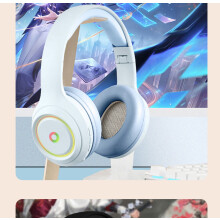 (Blue) 2025 new head-mounted Bluetooth headset private model hot wireless plug-in card e-sports game music