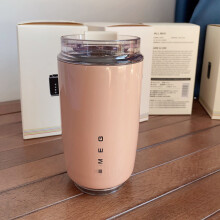 (Pink) 320ml SEMg Coffee Mug Stainless Steel Travel Water Bottle Insulated Cup 8 Colors
