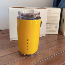 (Yellow) 320ml SEMg Coffee Mug Stainless Steel Travel Water Bottle Insulated Cup 8 Colors