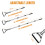 Long Handled Flexible Oscillating Hoe Adjustable Head Weeder Stirrup Garden Tool 2