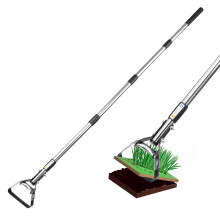 Long Handled Flexible Oscillating Hoe Adjustable Head Weeder Stirrup Garden Tool